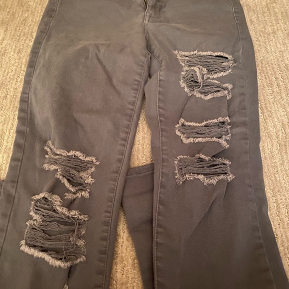 American Eagle Hi-Rise Jeggings size 6 in grey - Picture 2 of 5